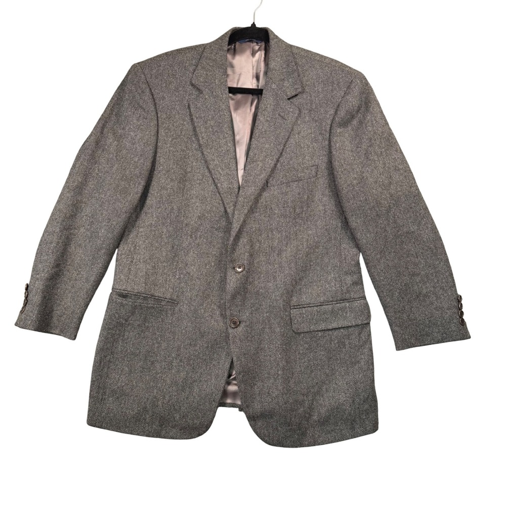 VTG Brooks Brothers Grey Lambswool‎ Sport Coat Ivy League Blazer 41R